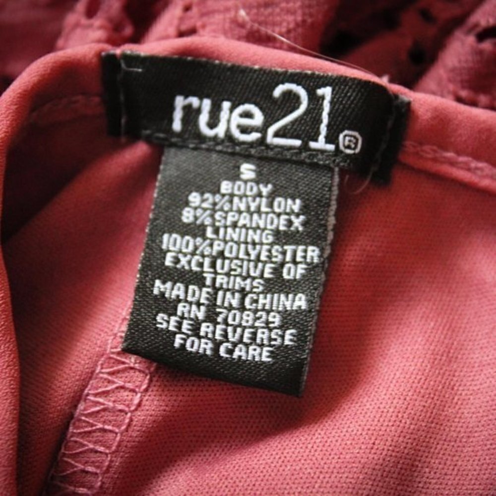 Rue 21 dress Small Sundress burgundy - Picture 2 of 9